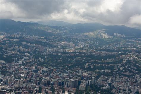 Amazing Aerial View Of The City Of Caracas From The Iconic Mountain Of