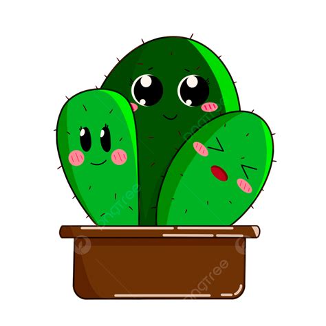 Cactus Plants Clipart Transparent Background Cactus Cactus Cute Green