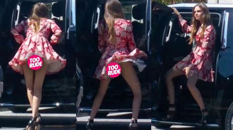 Cara Delevingne Has Wardrobe Malfunction While Twerking In Parking Lot