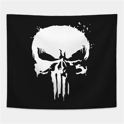 The Punisher Skull Netflix Punisher Tapestry Teepublic
