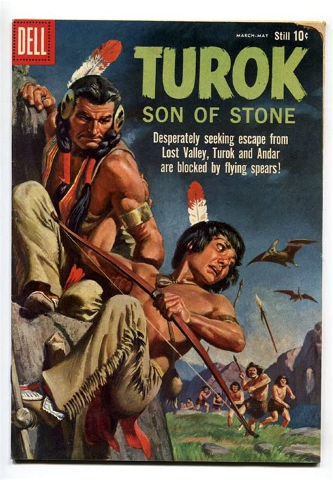 Amazon Com TUROK SON OF STONE 19 DELL 1960 DINSOSAUR COVER AND