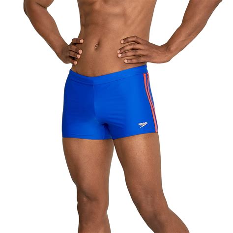 Speedo Swimsuit Square Leg Splice Swim Briefs In Blue For Men Lyst Uk