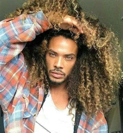 Black Men Long Curly Hairstyles