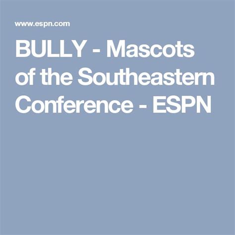 Mascots Of The Southeastern Conference Southeastern Conference