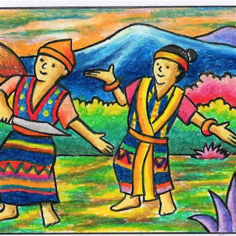 Ini ada contoh hasil kreasi poster karya anak kelas v, yang buat unik cara mereka menggambar kuman dan penyakit yang menempel di tangan sob. Mewarnai Tari Adat Flores Ntt Menggambar Itu Gampang