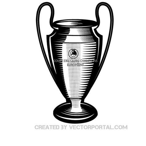 Champions League Trophy Graphicsai Royalty Free Stock Svg Vector