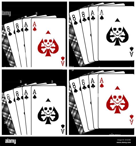 The Dead Mans Hand Stock Vector Images Alamy