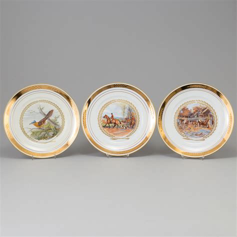 Six Porcelain Royal Copenhagen Plates From Denmark Bukowskis