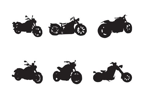 Free Motorcycle Vector Silhouettes 84125 Vector Art At Vecteezy