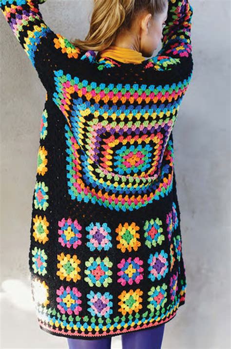 Here you will also see dozens of the granny square that will inspire you with their amazing color combinations. Kaleidoscope Cardigan Granny Square Crochet Pattern ...