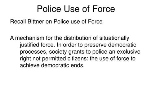 Ppt Police Use Of Force Powerpoint Presentation Free Download Id