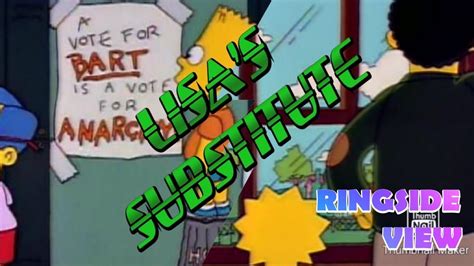 Lisas Substitute The Simpsons Season 2 Review Youtube