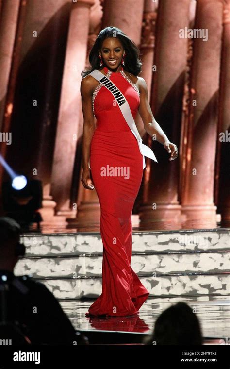 Miss Virginia Usa Desi Williams On Stage During The Miss Usa