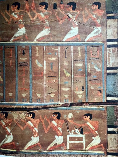 Egyptian Paintings Of The Middle Kingdom The Tomb Of Djehutynekht