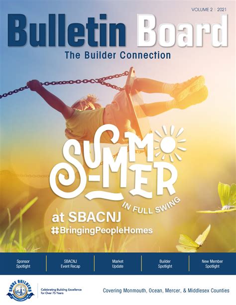Bulletin Board Magazine Volume 2 Shore Builders Association Of