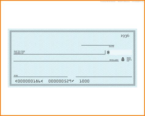 Editable Blank Check Template Professional Templates