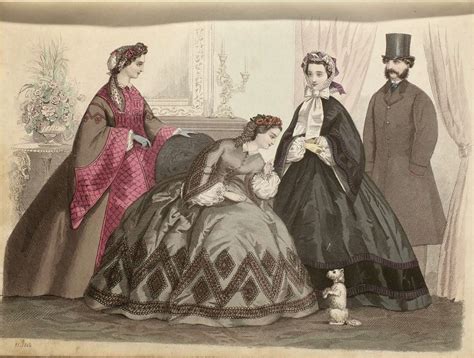 In The Swans Shadow Allgemeine Moden Zeitung 1862 Fashion Plates