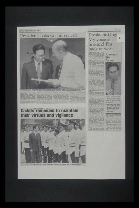 1,988 likes · 1 talking about this · 1,208 were here. Press cutting about Mr. Ong Teng Cheong