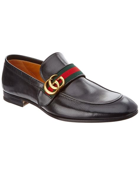 Gucci Leather Gg Web Loafers In Brown For Men Save 34 Lyst