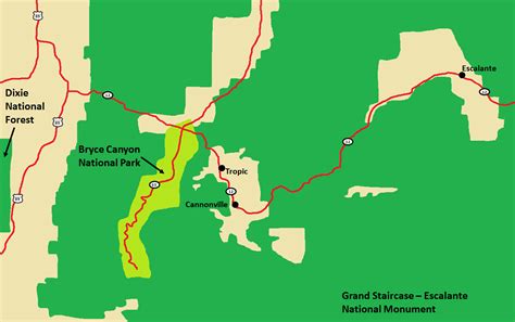 Wanderlust Travel And Photos Bryce Canyon Area Map