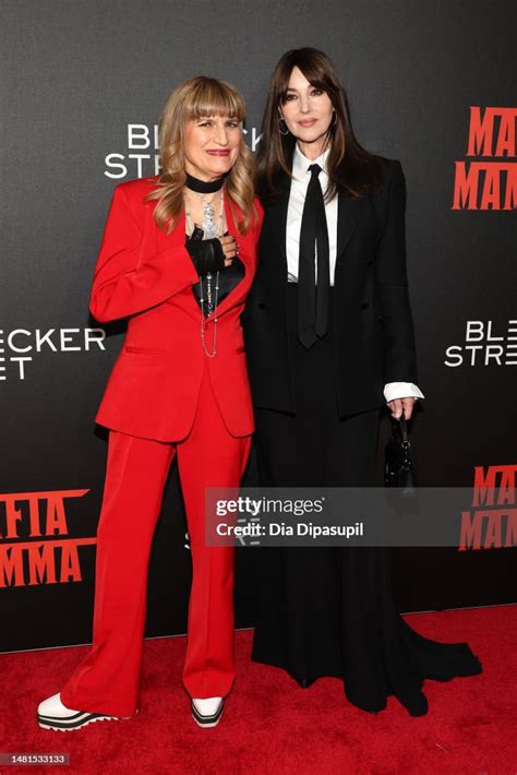 catherine hardwicke and monica bellucci attend the mafia mamma new news photo getty images