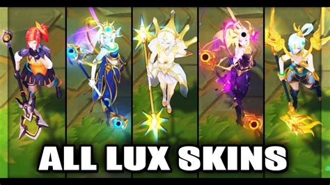 All Lux Skins Spotlight League Of Legends Li N Minh