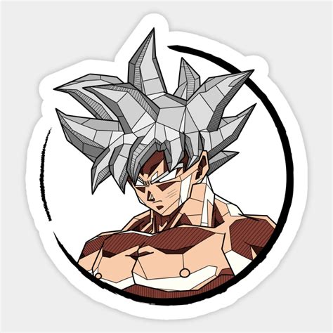 Goku Ultra Instinct 100 Goku Sticker Teepublic