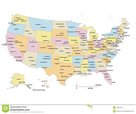Usa Map Stock Image Image 18551221