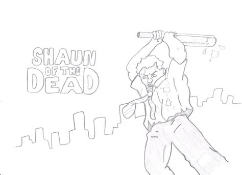 Simon Pegg Shaun Of The Dead Sketch By Robothellboy1114 On Deviantart