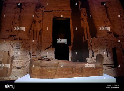 The Coffin Of King Ramses Ii Is On Display During An Unveiling Ceremony