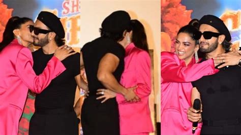 Ranveer Singh Deepika Padukone Pack On The Pda At Song Launch See Pics Bollywood Hindustan