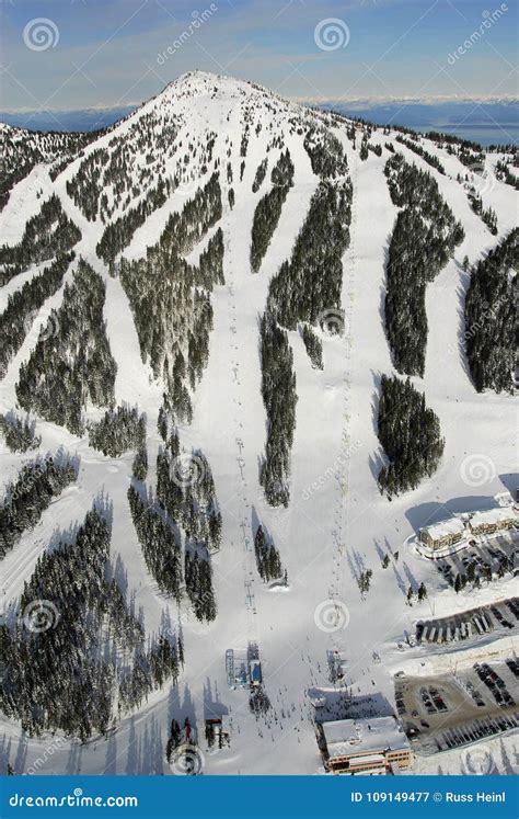 Aerial Image Of Mt Washington Alpine Ski Resort Vancouver Island Bc