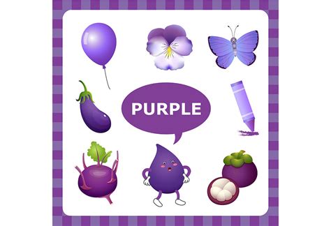 Teach Kids About Things That Are Purple In Colour