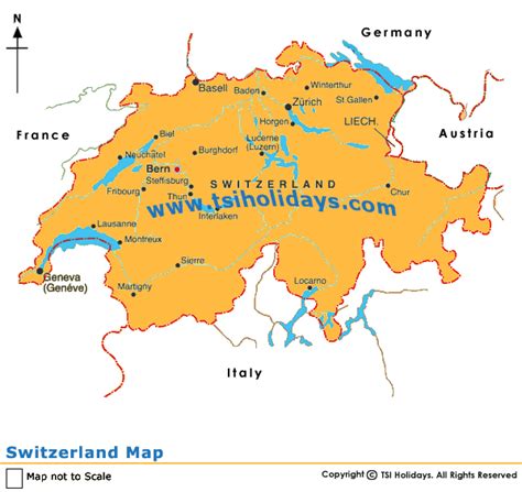 Map Of Switzerlandswitzerland Citiescities In Switzerlandswitzerland