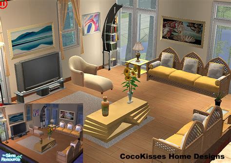 The Sims Resource Serene Beach House Living Room