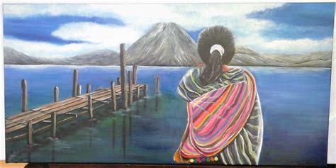 Related image | abstrakte kunst malerei, moderne abstrakte. Mädchen am Atitlansee in Guatemala - Plakatkunst, Schwarz, Ölmalerei, Südamerika von Karin Haase ...