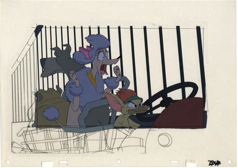 Howard Lowery Online Auction Disney OLIVER COMPANY Animation Cels Of