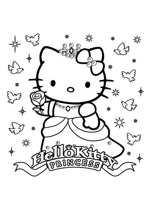 Hello Kitty Mermaid Coloring Pages To Download And Print For Free