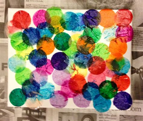 Thrifty Thursday Painting With Tissue Paper Ct Working Moms