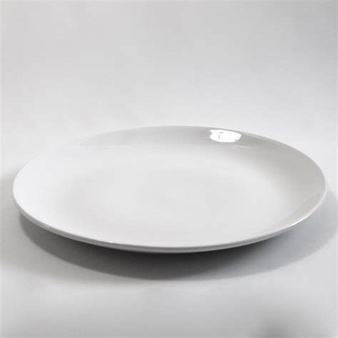 White Ceramic Round Platter Large Best Events Dine Décor And Tent