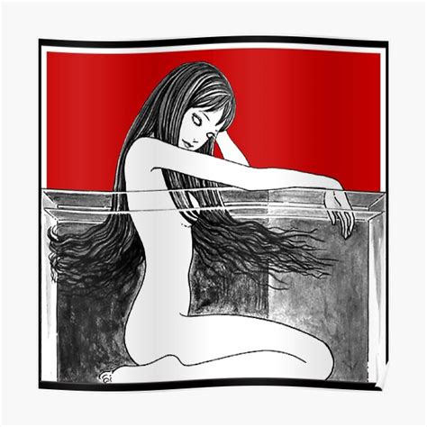Tomie Junji Ito Naked Poster For Sale By Kepidek Redbubble