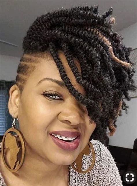 20 Best Kinky Twists With Shaved Sides Hairstyles Ke