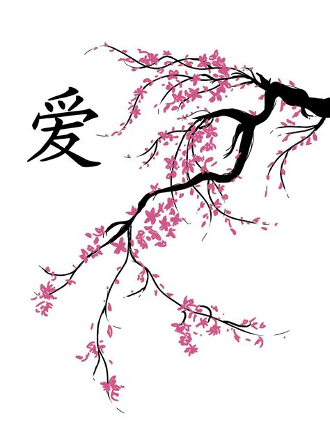 Cherry Blossom Tree Drawing Easy Free Download On Clipartmag