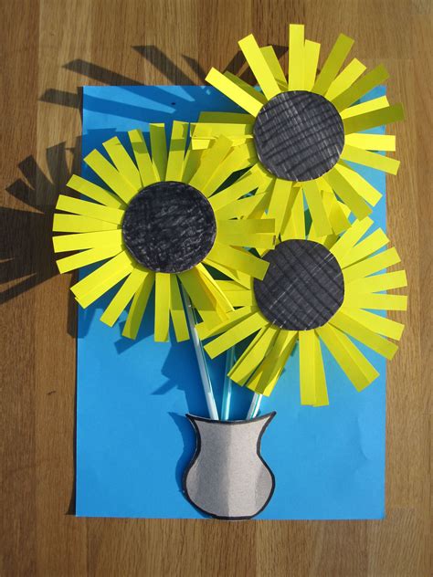Simple Sunflower Projetos De Arte Infantil Arte Pré Escolar Kids Crafts