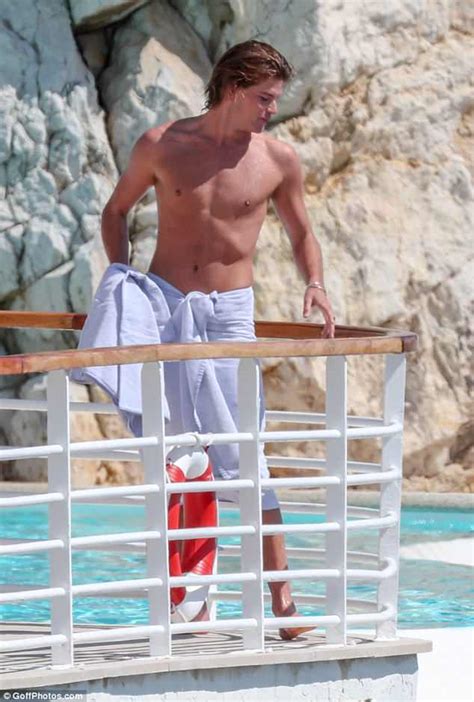 Jordan Barrett Strips Off For Another Swim In Cannes Daily Mail Online