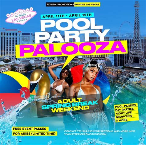 Las Vegas “pool Party Palooza 2024” 773epic Promotions