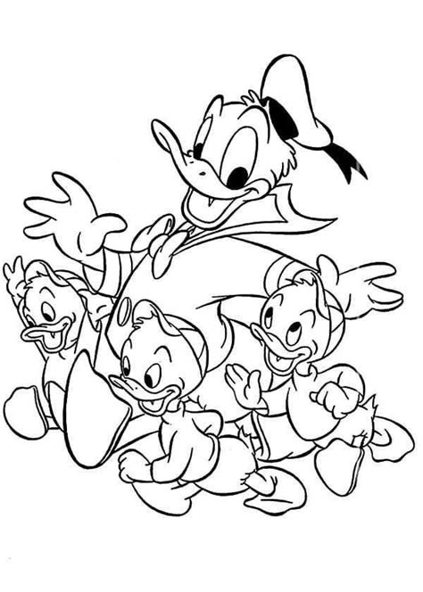 16 Huey Dewey Louie Duck Coloring Pages Free Printable Coloring Pages