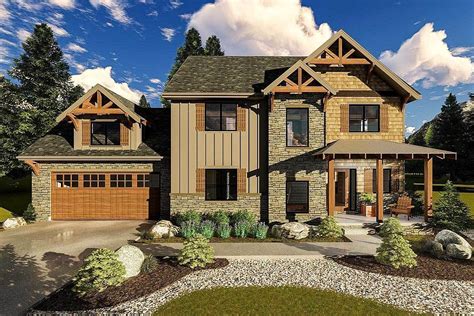 This plan does not include plumbing or installation. Mountain Rustic House Plan With 3 Upstairs Bedrooms ...