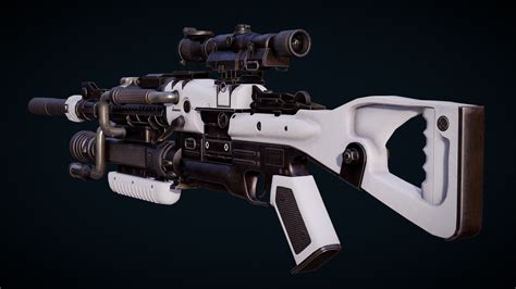 Sci Fi Sniper Rifle Free Download Free 3d Model By Matija Švaco