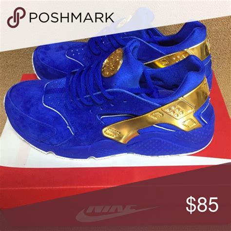 I want gold nikes file size: Blue and gold huarache | Huaraches, Shoes, Nike shoes